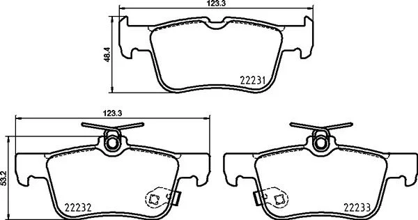 Conjunto de pastilhas de travão de disco BREMBO P 24 217