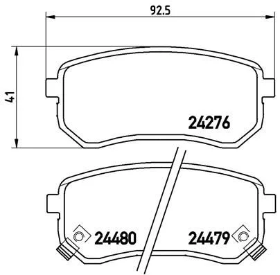Conjunto de pastilhas de travão de disco BREMBO P 30 033