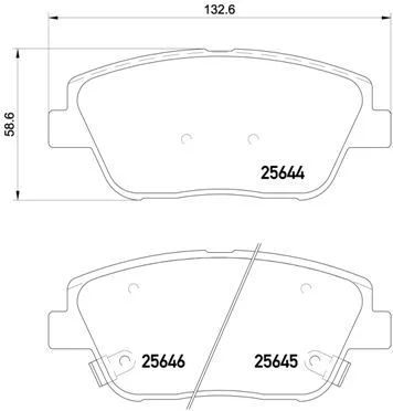 Conjunto de pastilhas de travão de disco BREMBO P 30 066