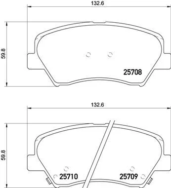Conjunto de pastilhas de travão de disco BREMBO P 30 073X
