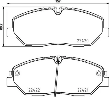 Conjunto de pastilhas de travão de disco BREMBO P 30 090