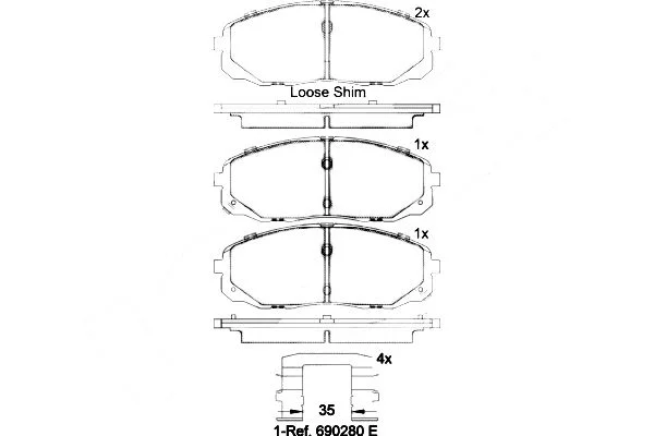 Conjunto de pastilhas de travão de disco BREMBO P 30 095