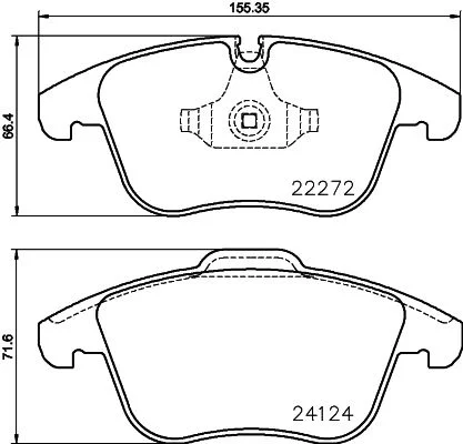 Conjunto de pastilhas de travão de disco BREMBO P 36 030