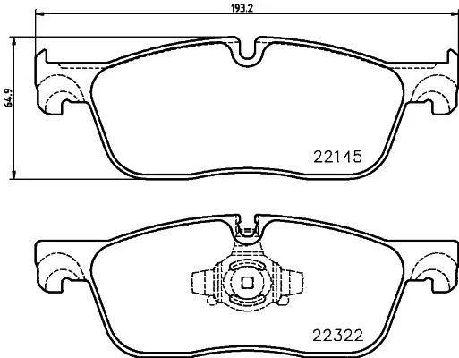 Conjunto de pastilhas de travão de disco BREMBO P 36 035
