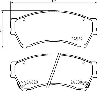 Conjunto de pastilhas de travão de disco BREMBO P 49 060