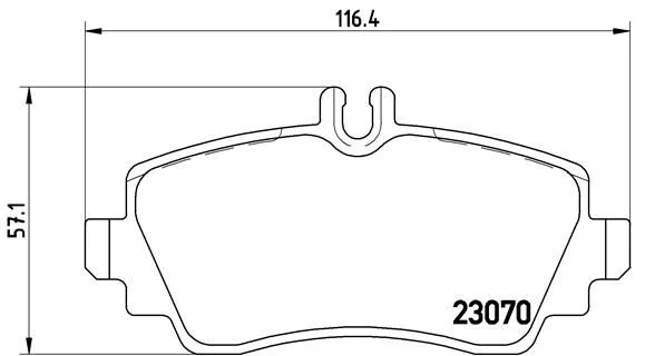 Conjunto de pastilhas de travão de disco BREMBO P 50 036