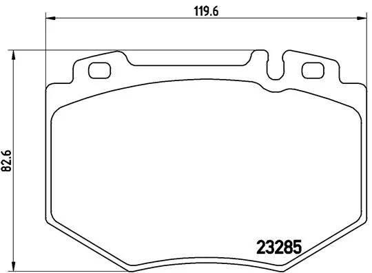 Brake Pad Set, disc brake BREMBO P 50 048