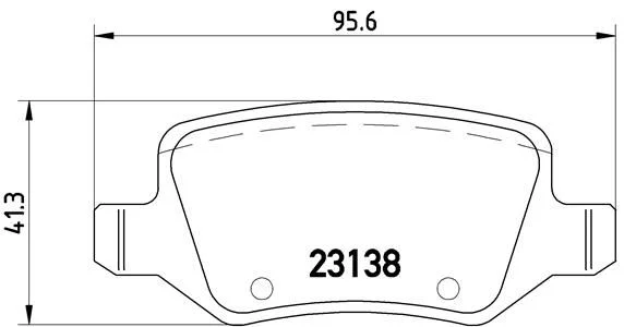 Brake Pad Set, disc brake BREMBO P 50 058