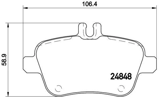 Conjunto de pastilhas de travão de disco BREMBO P 50 091X