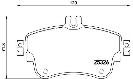 Conjunto de pastilhas de travão de disco BREMBO P 50 094X
