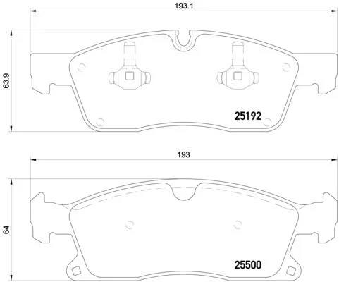 Conjunto de pastilhas de travão de disco BREMBO P 50 108
