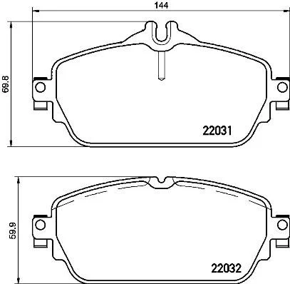 Conjunto de pastilhas de travão de disco BREMBO P 50 118