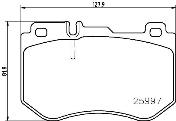 Brake Pad Set, disc brake BREMBO P 50 123