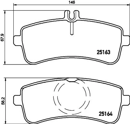 Conjunto de pastilhas de travão de disco BREMBO P 50 130