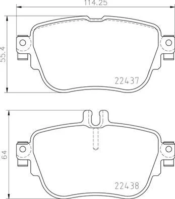 Conjunto de pastilhas de travão de disco BREMBO P 50 136