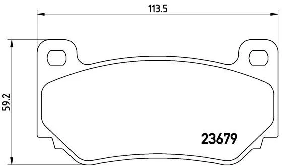 Conjunto de pastilhas de travão de disco BREMBO P 52 018