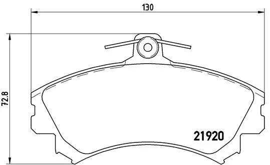 Conjunto de pastilhas de travão de disco BREMBO P 54 022