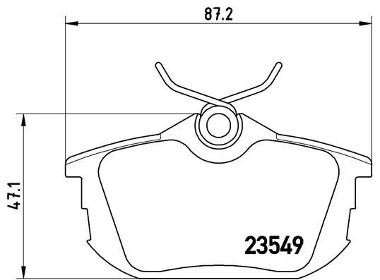 Conjunto de pastilhas de travão de disco BREMBO P 54 023