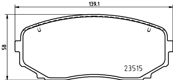 Brake Pad Set, disc brake BREMBO P 54 060