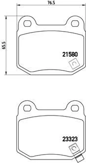 Conjunto de pastilhas de travão de disco BREMBO P 56 048