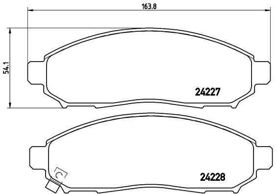 Conjunto de pastilhas de travão de disco BREMBO P 56 059