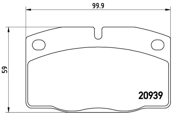 Conjunto de pastilhas de travão de disco BREMBO P 59 005