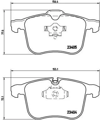 Conjunto de pastilhas de travão de disco BREMBO P 59 049