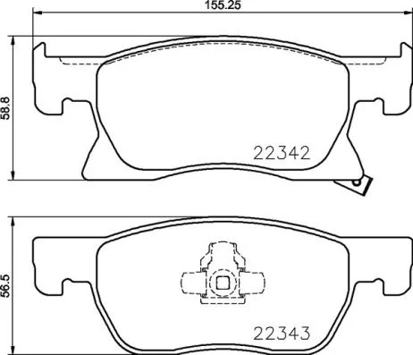 Conjunto de pastilhas de travão de disco BREMBO P 59 092