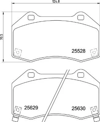 Conjunto de pastilhas de travão de disco BREMBO P 59 094