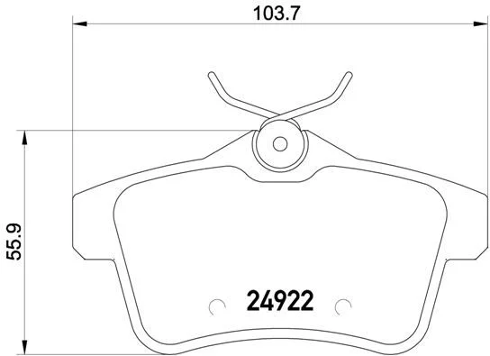 Conjunto de pastilhas de travão de disco BREMBO P 61 114X
