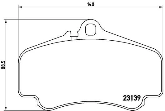 Conjunto de pastilhas de travão de disco BREMBO P 65 011