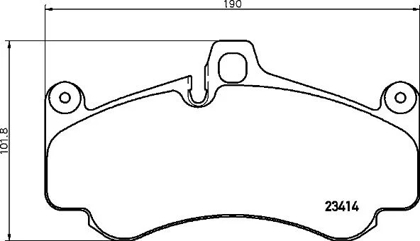 Brake Pad Set, disc parking brake BREMBO P 65 032
