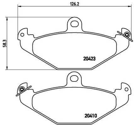 Conjunto de pastilhas de travão de disco BREMBO P 68 017