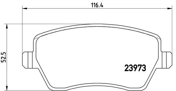 Conjunto de pastilhas de travão de disco BREMBO P 68 033X