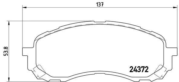 Conjunto de pastilhas de travão de disco BREMBO P 78 015