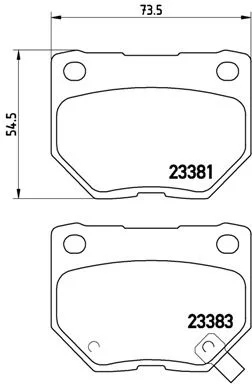 Conjunto de pastilhas de travão de disco BREMBO P 78 016