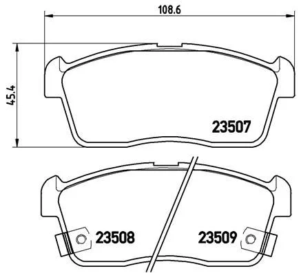 Conjunto de pastilhas de travão de disco BREMBO P 79 012