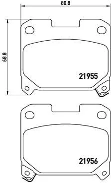Conjunto de pastilhas de travão de disco BREMBO P 83 091