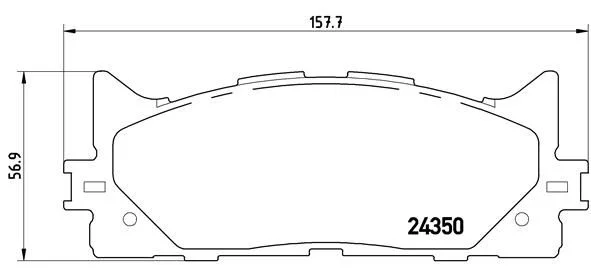 Conjunto de pastilhas de travão de disco BREMBO P 83 117