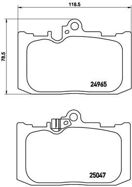 Conjunto de pastilhas de travão de disco BREMBO P 83 131