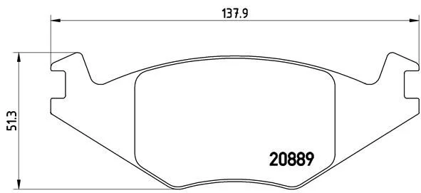 Conjunto de pastilhas de travão de disco BREMBO P 85 019