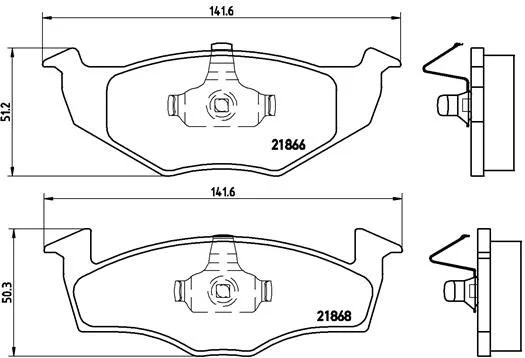 Conjunto de pastilhas de travão de disco BREMBO P 85 030