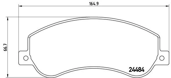 Conjunto de pastilhas de travão de disco BREMBO P 85 115