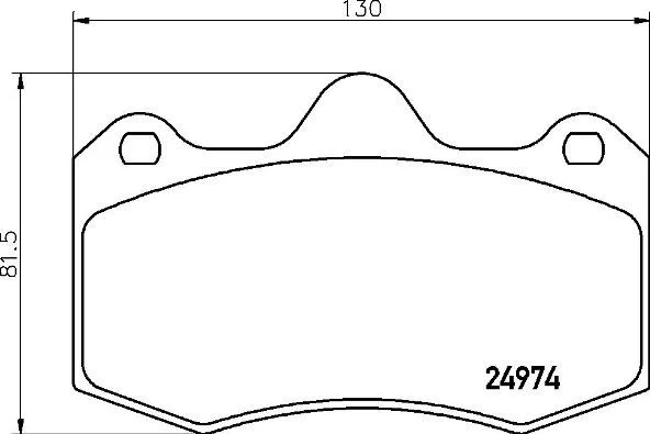 Brake Pad Set, disc brake BREMBO P 85 134
