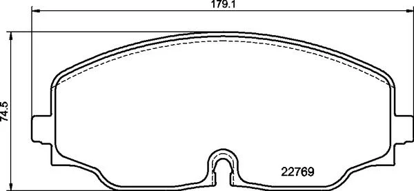 Brake Pad Set, disc brake BREMBO P 85 176