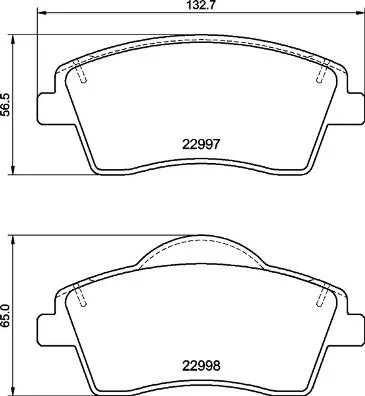 Conjunto de pastilhas de travão de disco BREMBO P 86 033