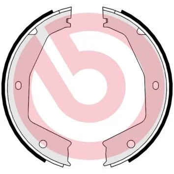 Brake Shoe Set, parking brake BREMBO S 24 550