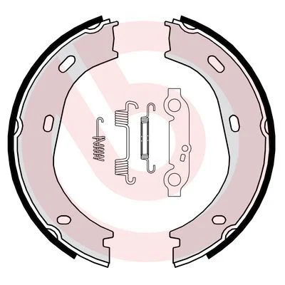 Conjunto de sapatas de travão, travão de estacionamento BREMBO S 50 501