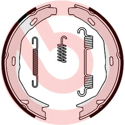 Brake Shoe Set, parking brake BREMBO S 50 522