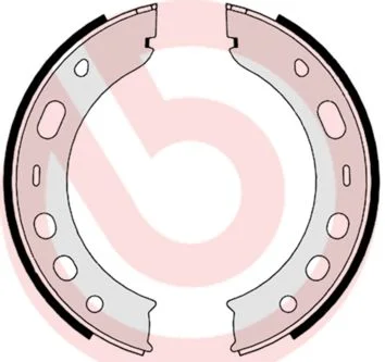 Conjunto de sapatas de travão, travão de estacionamento BREMBO S 65 503